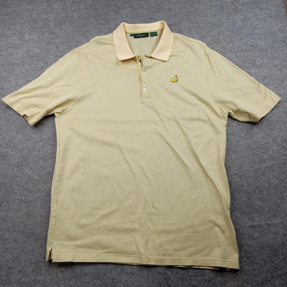 Bobby Jones Polo Shirt Mens Large Masters‎ Golf Augusta National Club Course GA
